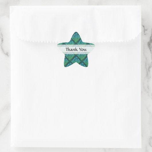 Sticker en étoile verte Merci Celtic (Sac)