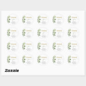 Sticker en feuille de verdure Baby shower classiqu (Feuille)