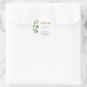 Sticker en feuille de verdure Baby shower classiqu (Sac)