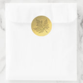 Sticker en feuille d'érable noire Arrière - plan G (Sac)