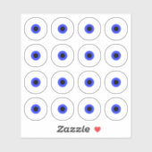 Sticker en feuille pleine oeil malin (Feuille)