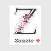 Sticker en fleurs de cerise Z (Feuille)