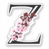 Sticker en fleurs de cerise Z (Recto)