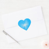Sticker en forme de coeur de l'ange de neige (Enveloppe)