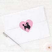 Sticker En Forme De Coeur Enfant Et Mère (Enveloppe)