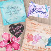 Sticker en forme de coeur noir Pink Script Lettrag