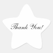 Sticker en forme Merci Star (Devant)