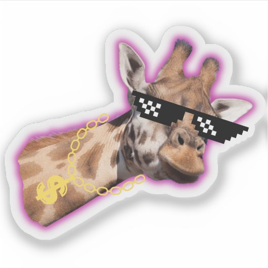 Sticker en Giraffe (Devant)