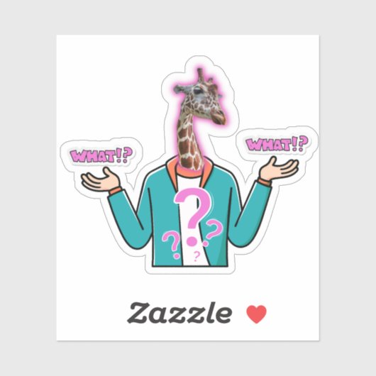 Sticker en Giraffe (Feuille)
