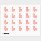 Sticker en lama rose (Feuille)