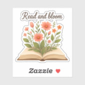 Sticker en lecture et en floraison (Feuille)