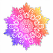 Sticker en mandala pour Boho Tropical Feuille Arc- (Devant)