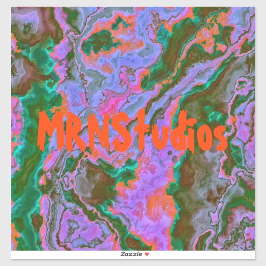 Sticker en marbre aigre (Feuille)