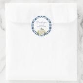 Sticker en Mariage citron bleu italien carrelage (Sac)