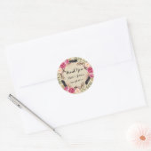 Sticker en Mariage de Boho Floral Rustique (Enveloppe)