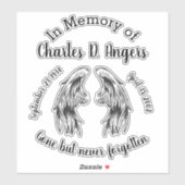 Sticker En mémoire de (Feuille)