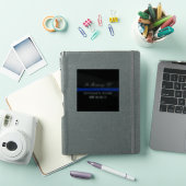 STICKER EN MÉMOIRE DE L'AGENT TOMBE SUR LA LIGNE BLEUE MIN (Couverture iPad)