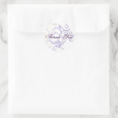 Sticker en Merci à torsion violet/Sceau (Sac)