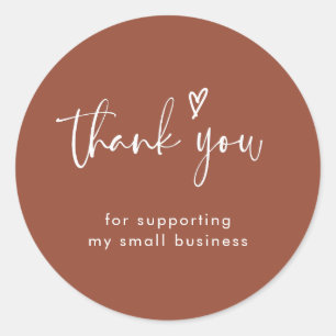 Sticker en Merci Boho Terracotta Small Business