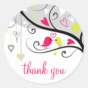 Sticker en Merci couleur Inséparable Whimsical