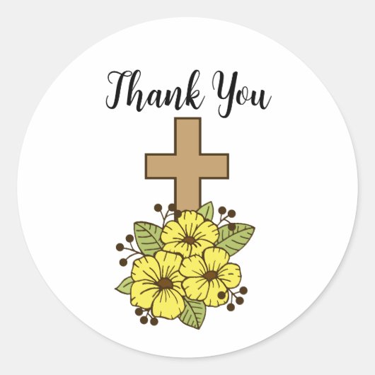 Sticker en Merci croisé (Devant)