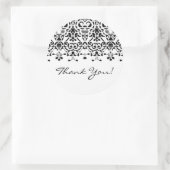 Sticker en Merci Damas noir et blanc (Sac)