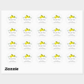 Sticker en Merci de Baby shower de citron vert (Feuille)