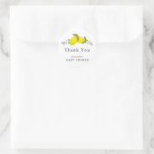 Sticker en Merci de Baby shower de citron vert (Sac)