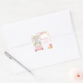 Sticker En Merci De Baby shower Elephant (Enveloppe)