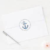 Sticker en Merci de Baby shower nautique | Anche b (Enveloppe)