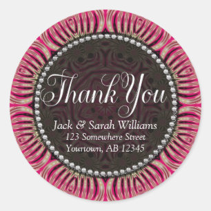 Sticker en Merci de balise Pink Gold Favoriser