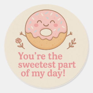 Sticker en Merci de Donut doux