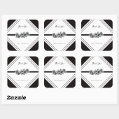 Sticker en Merci d'entreprise noir et blanc (Feuille)