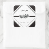 Sticker en Merci d'entreprise noir et blanc (Sac)