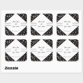 Sticker en Merci d'entreprise noir et blanc (Feuille)