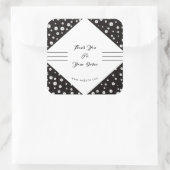 Sticker en Merci d'entreprise noir et blanc (Sac)