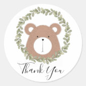 Sticker en Merci d'ours mignon (Devant)