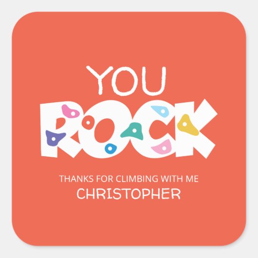 Sticker en Merci Escalade Rock (Devant)
