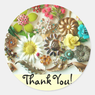 Sticker en Merci floral