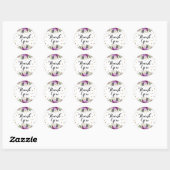 Sticker en Merci Floral Parties scintillant violet (Feuille)