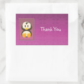 Sticker en Merci Magenta Penguin (Sac)