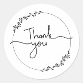 Sticker en Merci manuscrit (Devant)