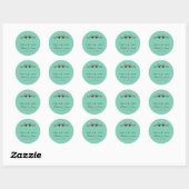 Sticker en Merci Mariage rustique Inséparables ble (Feuille)