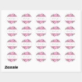 Sticker en Merci rose (Feuille)