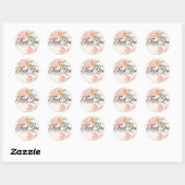 Sticker en Merci rose (Feuille)