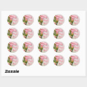 Sticker en Merci rose Calla Lily (Feuille)