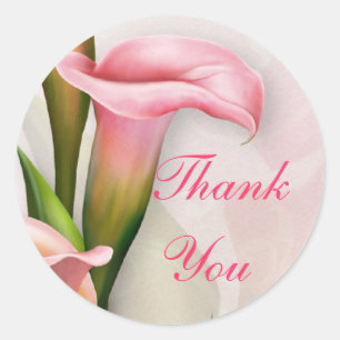 Sticker en Merci rose Calla Lily