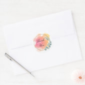 Sticker en Merci rose et magnifique (Enveloppe)