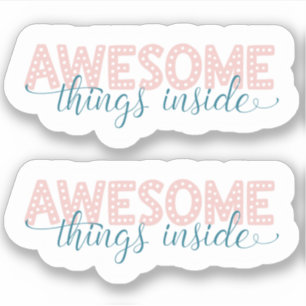 Sticker en Merci rose pour petites entreprises