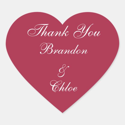 Sticker en Merci Ruby Red et Pearls (Devant)